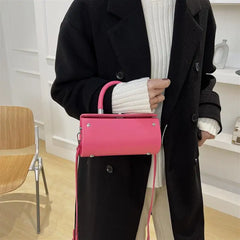 Small Pu Leather Women's Shoulder Bag Top Handbag Tote