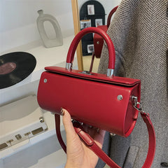 Small Pu Leather Women's Shoulder Bag Top Handbag Tote