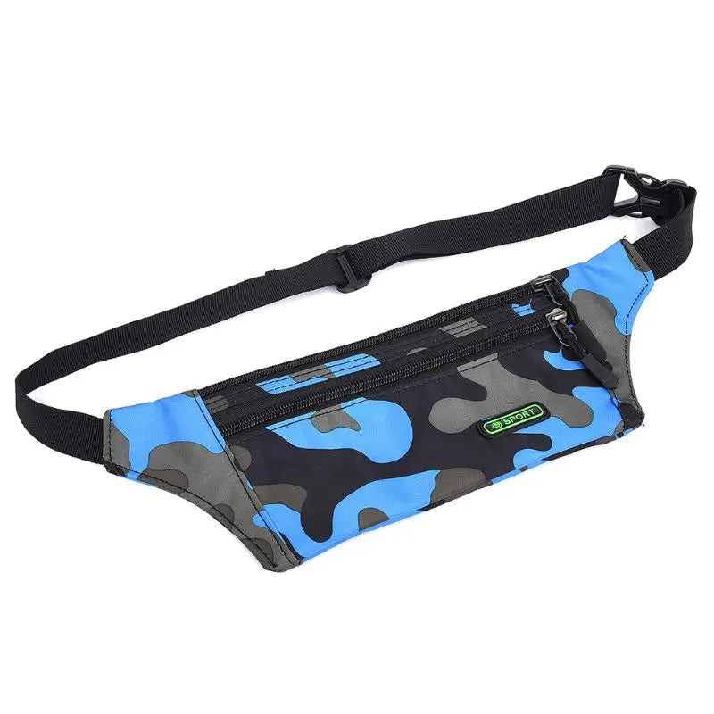 Camouflage Fanny Pack Money Waist Belt Travel Bum Bag Y3NE