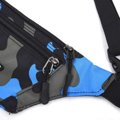 Camouflage Fanny Pack Money Waist Belt Travel Bum Bag Y3NE