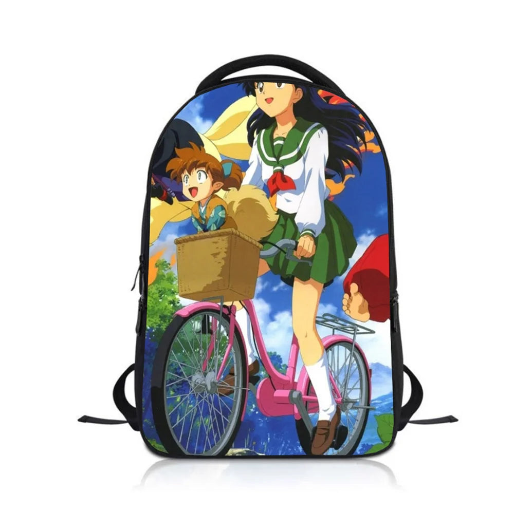 Anime Inuyasha Kids School Backpack Children Rucksack