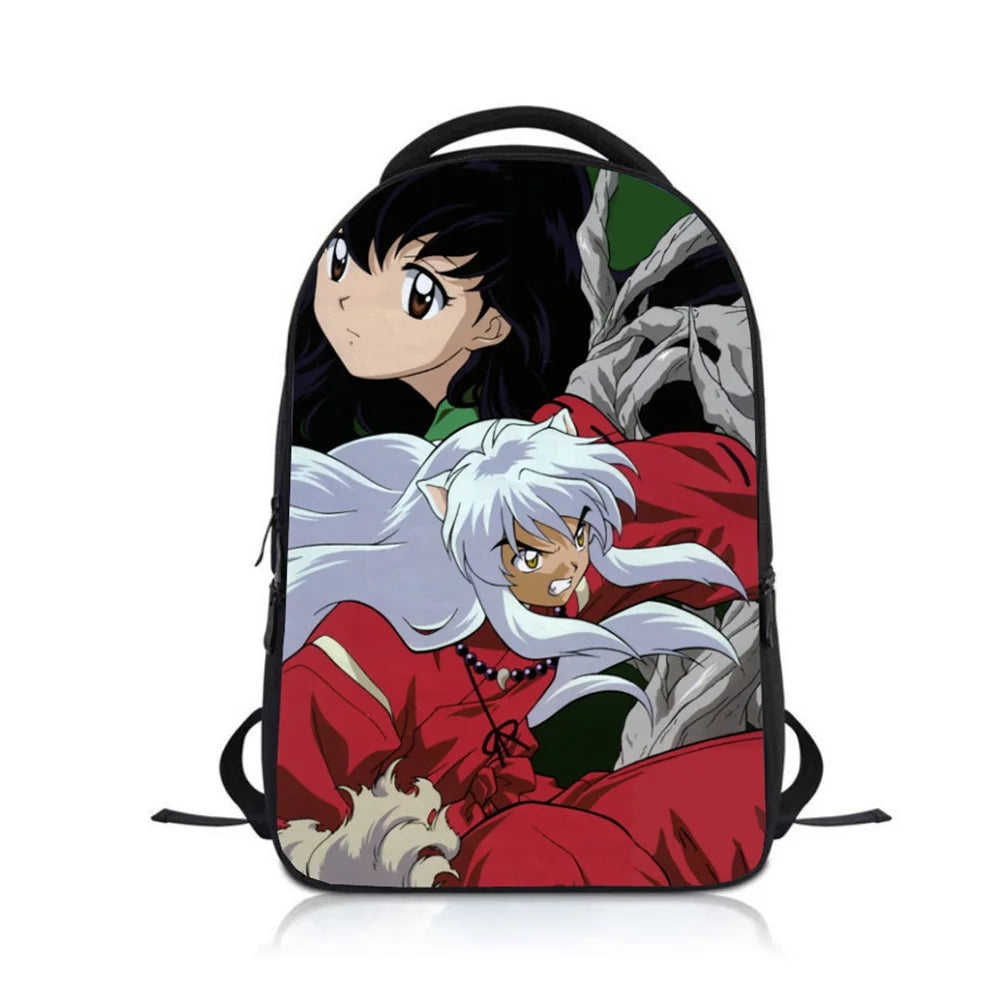 Anime Inuyasha Kids School Backpack Children Rucksack