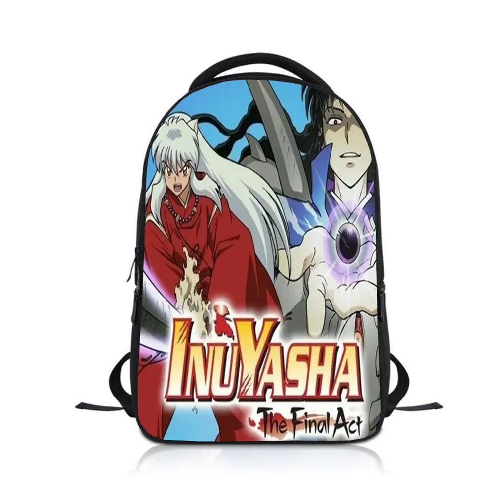 Anime Inuyasha Kids School Backpack Children Rucksack