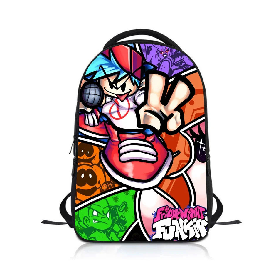 Kids Rucksack Friday Night Funkin Backpack School Bag Children Cartoon Knapsack