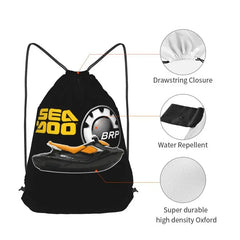 Bpr-Sea-Doo Drawstring Backpack Bookbag for Travel Sports Bag