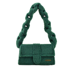 Winter Plush Shoulder Bag Square Bag Armpit Bags For Women