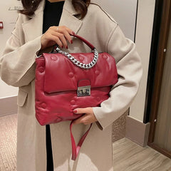 Chain Crossbody Bag for Women Clutch Purses Winter
