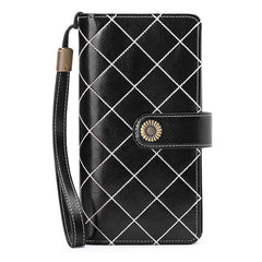 RFID Wallet Women Zipper Walets Leather Clutch Long Wallets Ladies Purse