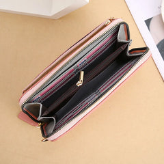 Small Leather Crossbody Cellphone Wallet Women's Shoulder Bag