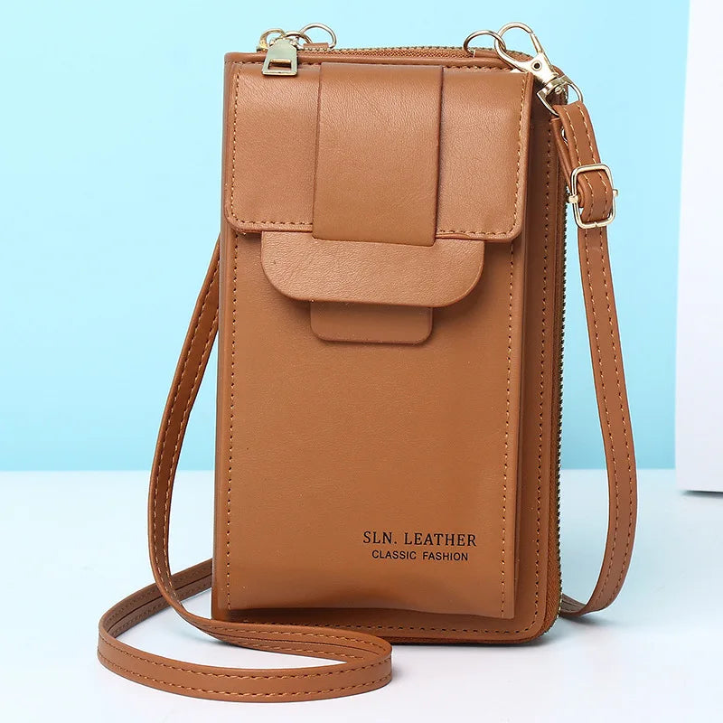 Women's Cellphone Wallet Shoulder Bag Messenger Bag PU Leather Crossbody Purse