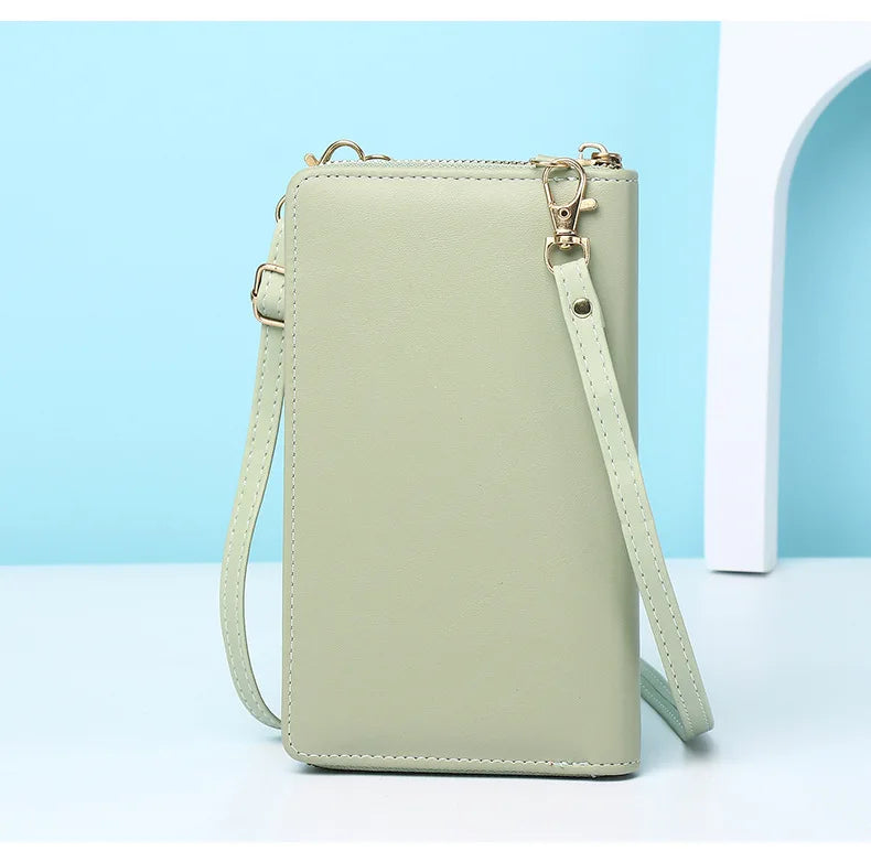 Women's Cellphone Wallet Shoulder Bag Messenger Bag PU Leather Crossbody Purse
