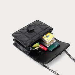 Women Leather Crossbody Bags Chain Small Messenger Bag Lady Shoulder Totes