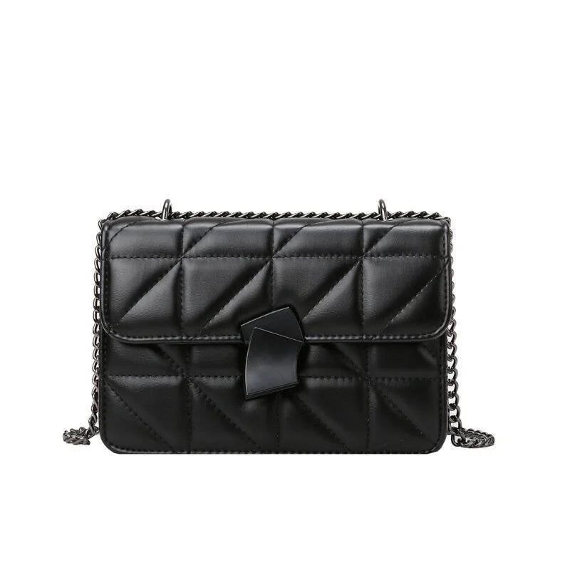 Women Leather Crossbody Bags Chain Small Messenger Bag Lady Shoulder Totes