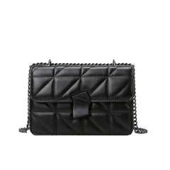 Women Leather Crossbody Bags Chain Small Messenger Bag Lady Shoulder Totes