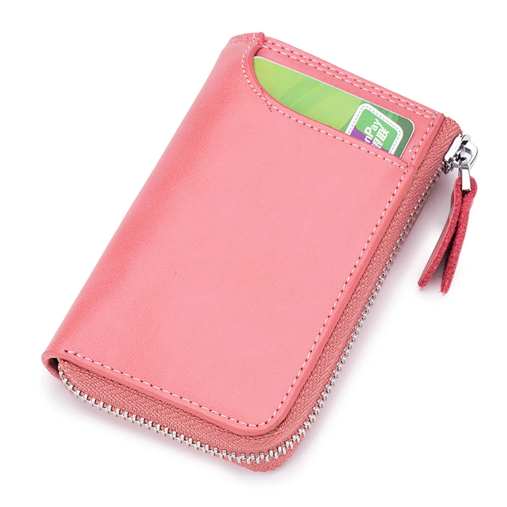 Premium Leather Women Minimalist Key Holder Case Keychains