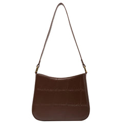 Crocodile Pattern Women's Shoulder Bag Retro Handbag Small Square Crossbody Bag