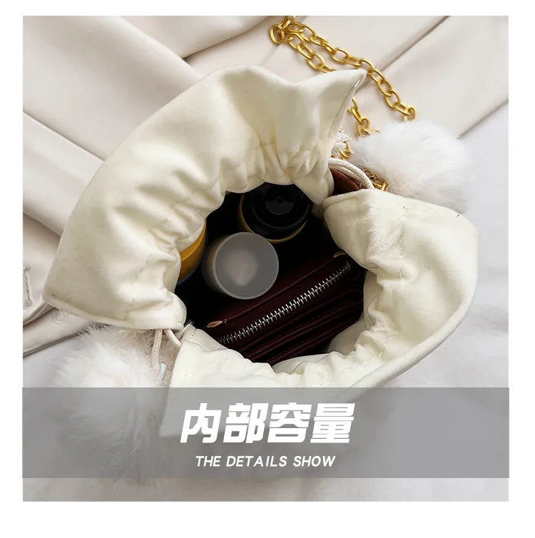 PU Leather Women's Shoulder Bag Chain Crossbody Handbag