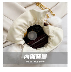 PU Leather Women's Shoulder Bag Chain Crossbody Handbag