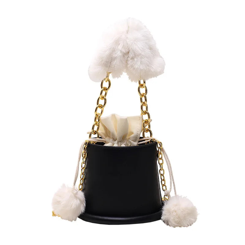 PU Leather Women's Shoulder Bag Chain Crossbody Handbag