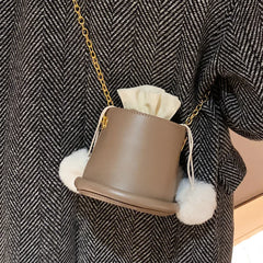 PU Leather Women's Shoulder Bag Chain Crossbody Handbag