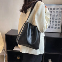 PU Leather Women's Shoulder Bag Lock Crossbody Bag