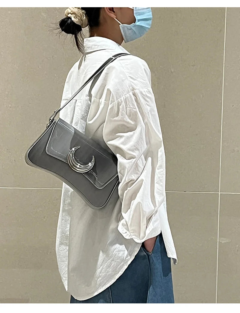 Women's Crossbody Bag Lock Shoulder Handbag