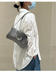 Women's Crossbody Bag Lock Shoulder Handbag