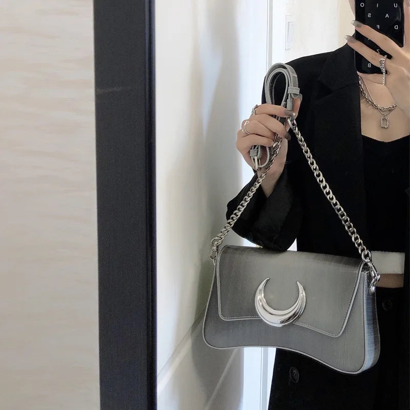 Women's Crossbody Bag Lock Shoulder Handbag