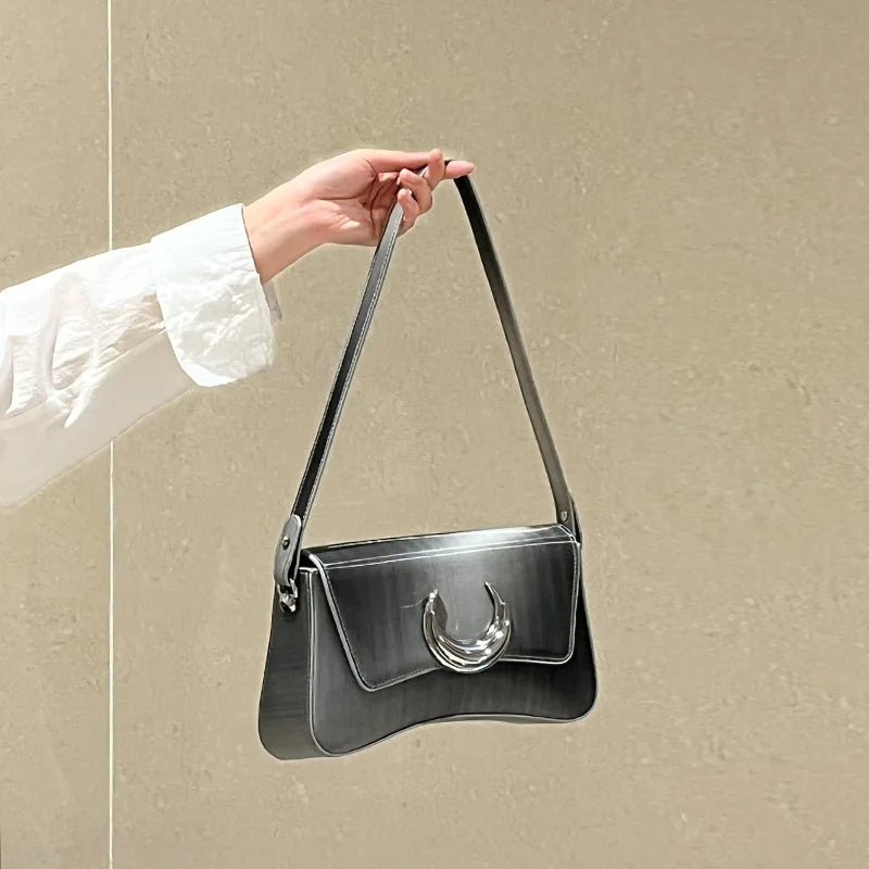 Women's Crossbody Bag Lock Shoulder Handbag