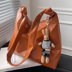 Tassel Handbag Half Moon Crossbody Bag