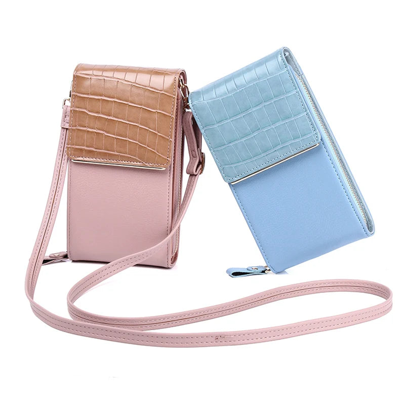 Small Crossbody Phone Bag Stone Pattern Women's Shoulder Purse