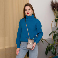 Mini Shoulder Bag Women Pu Leather Crossbody Phone Pocket Clutch