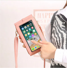 Anti Theft Touch Screen Shoulder Phone Bag for Women