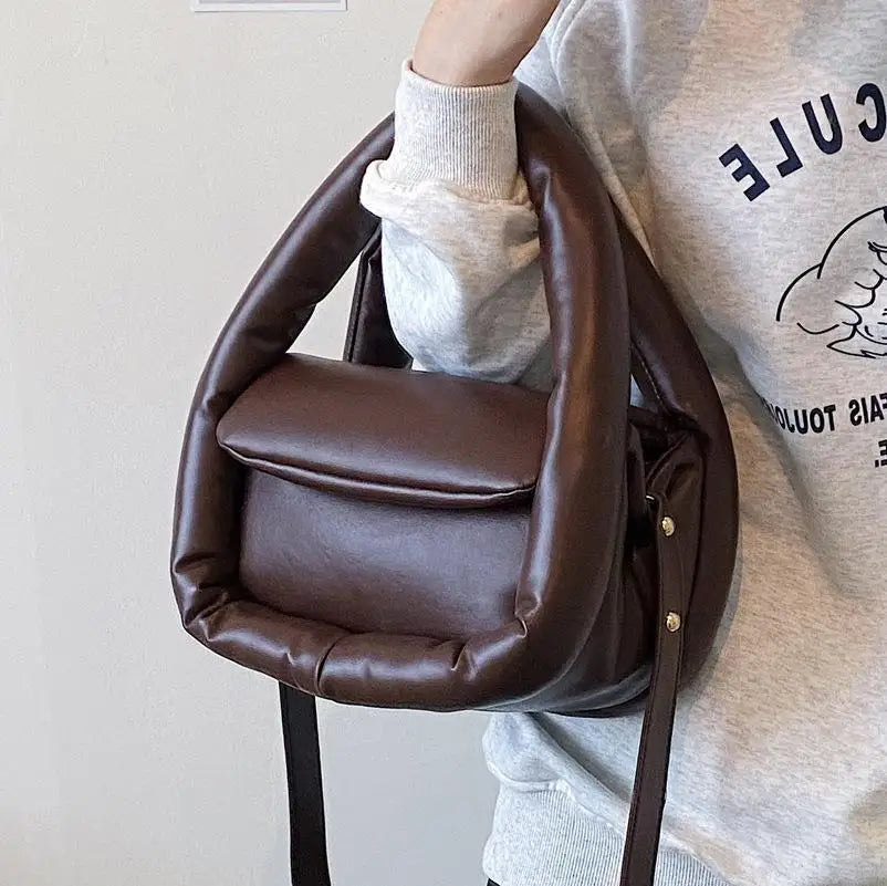Women's Small Tote Bag Autumn Winter Shoulder Bags Pu Leather Crossbody Bag