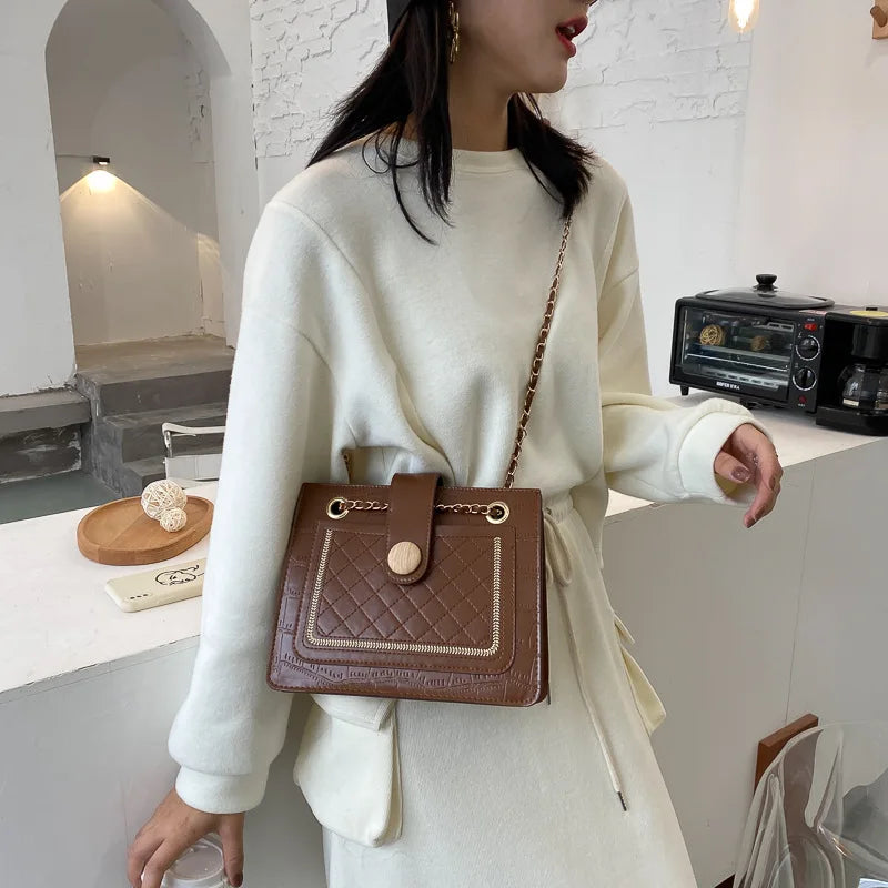 Women's Tote Bags Autumn Winter Lady Shoulder Bag High PU Handbags