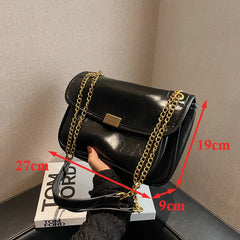 Winter Shoulder Bag High Leather Handbags Large Capacity Shopper Bag