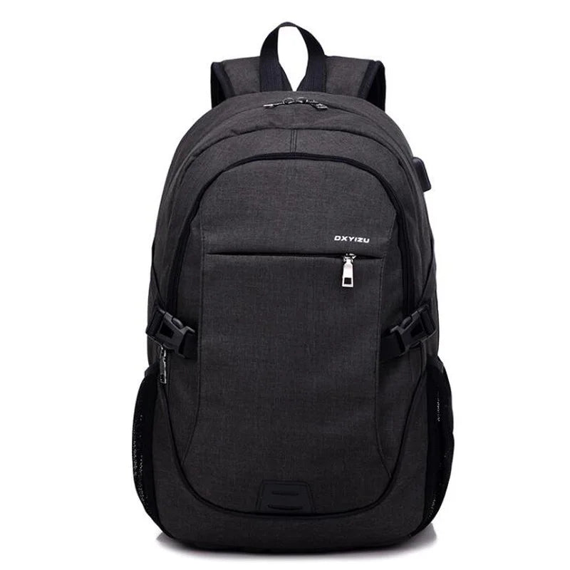 USB Charge Oxford Backpack Laptop Bag for Teenagers Men Women
