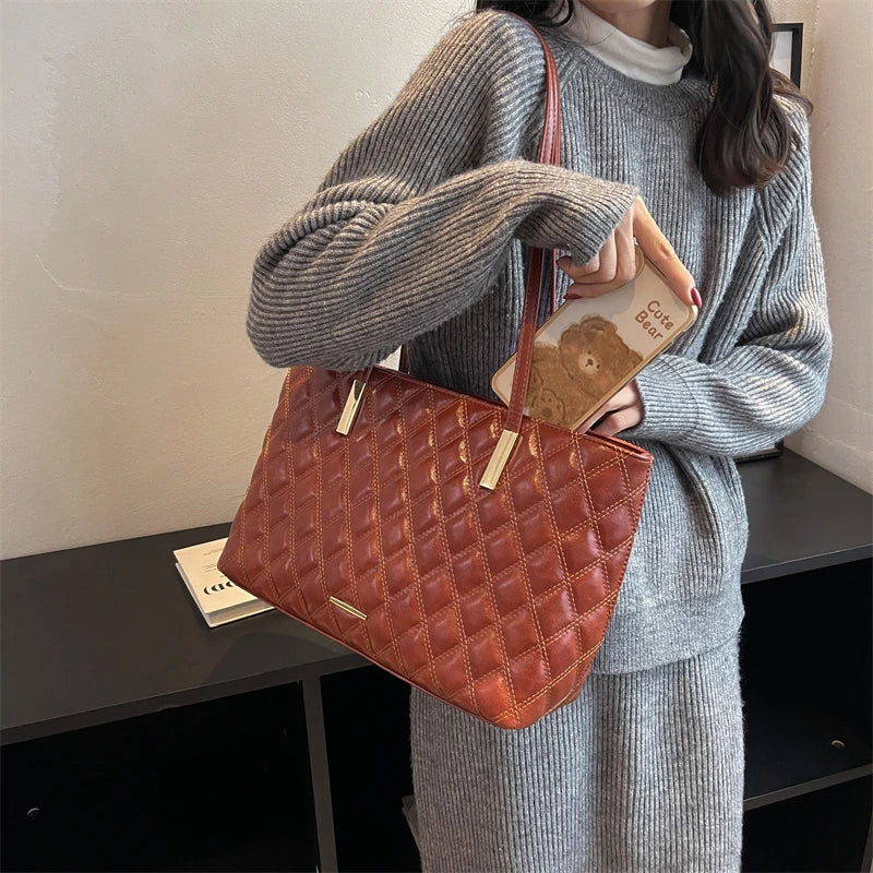 Large Capacity PU Leather Shoulder Bag for Women SG885