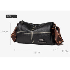 Plaid Casual Leather Handbag Vintage Lady Tote Shoulder Bag