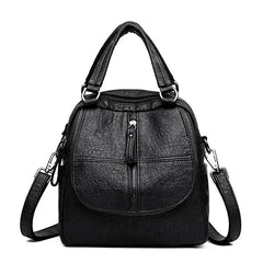 Leather Women's Backpack School Bag Casual Backpack For Girls