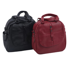 Leather Women's Backpack School Bag Casual Backpack For Girls