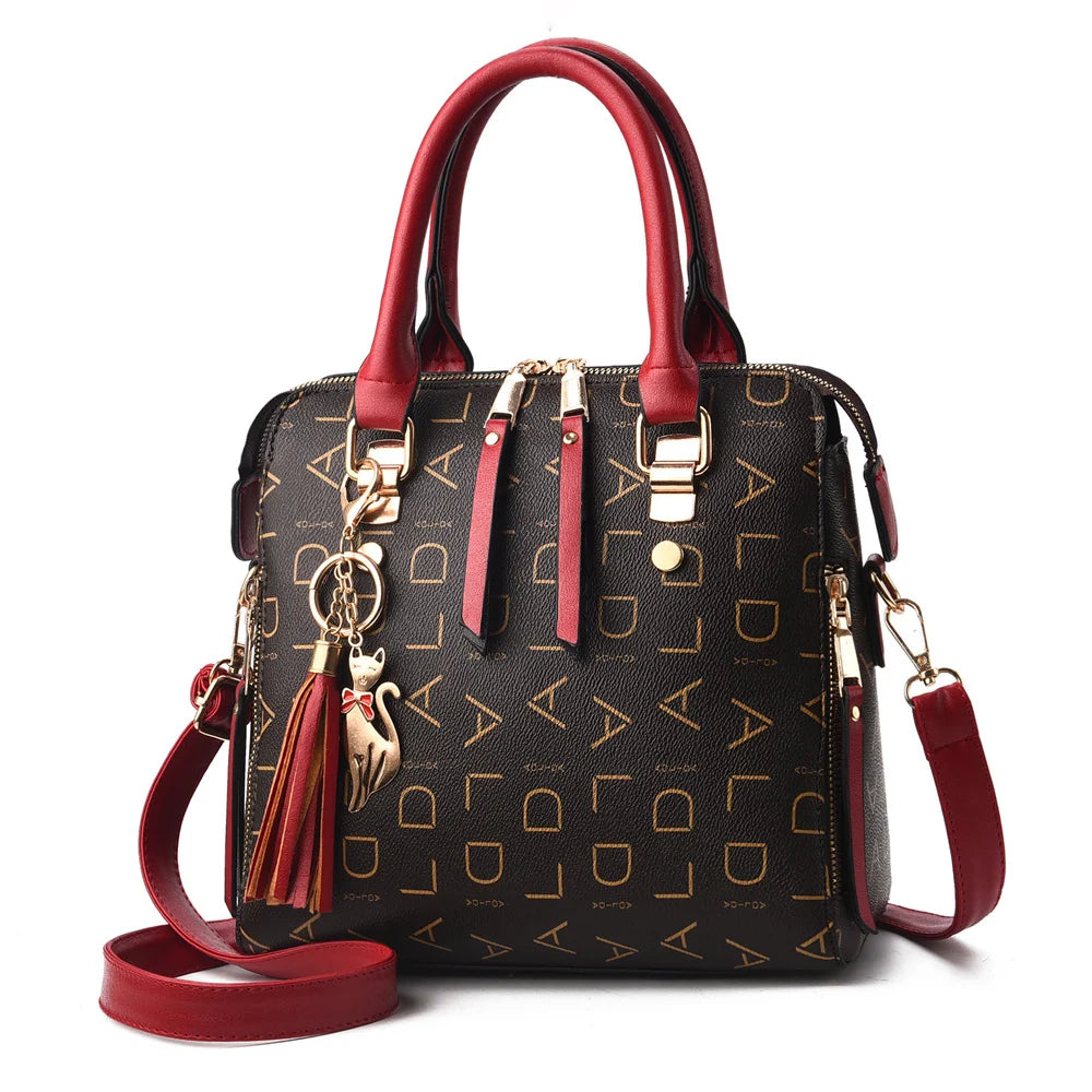 Luxuny Crossbody Handbag Soft PU Leather Womens Shoulder Bag Purse Tote