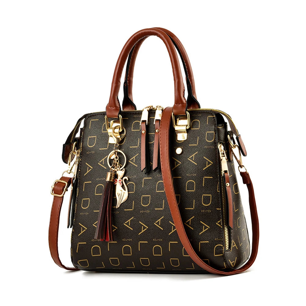 Luxuny Crossbody Handbag Soft PU Leather Womens Shoulder Bag Purse Tote