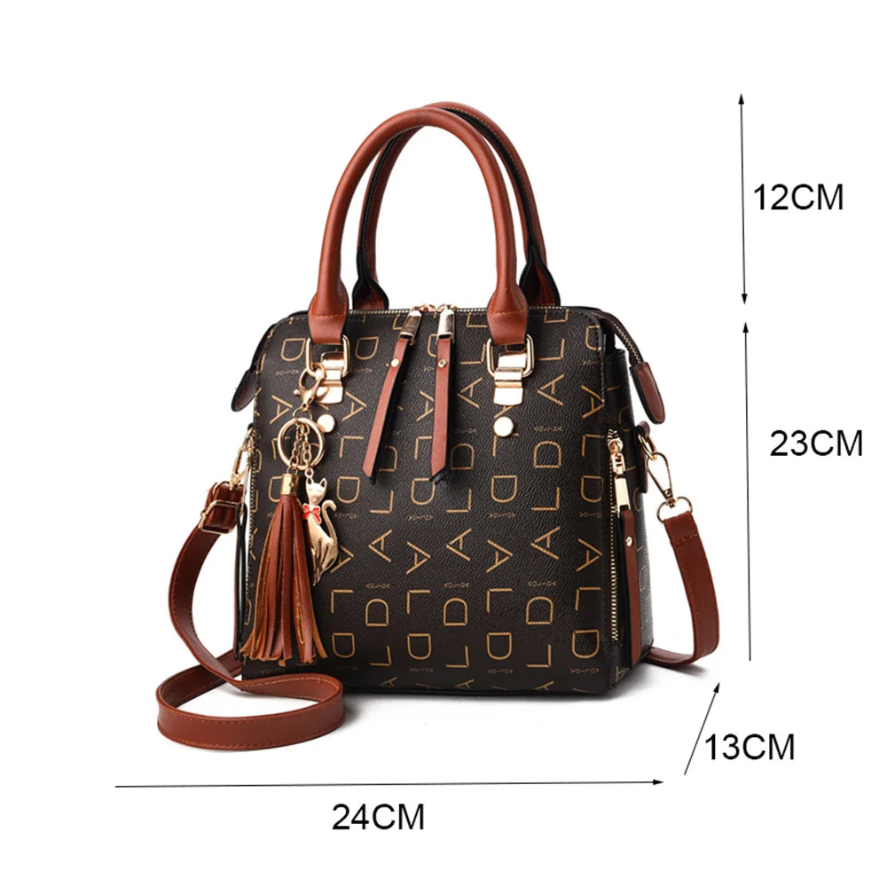 Luxuny Crossbody Handbag Soft PU Leather Womens Shoulder Bag Purse Tote