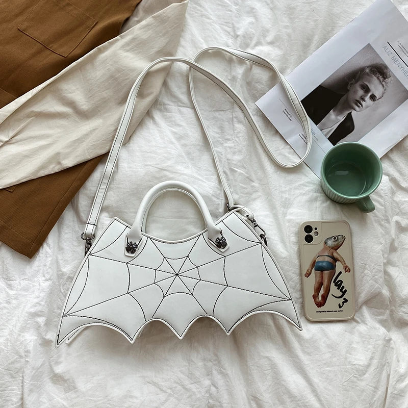 Spider Web Embroidery Thread Women's Crossbody Bag
