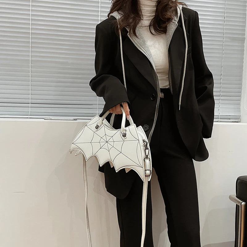 Spider Web Embroidery Thread Women's Crossbody Bag