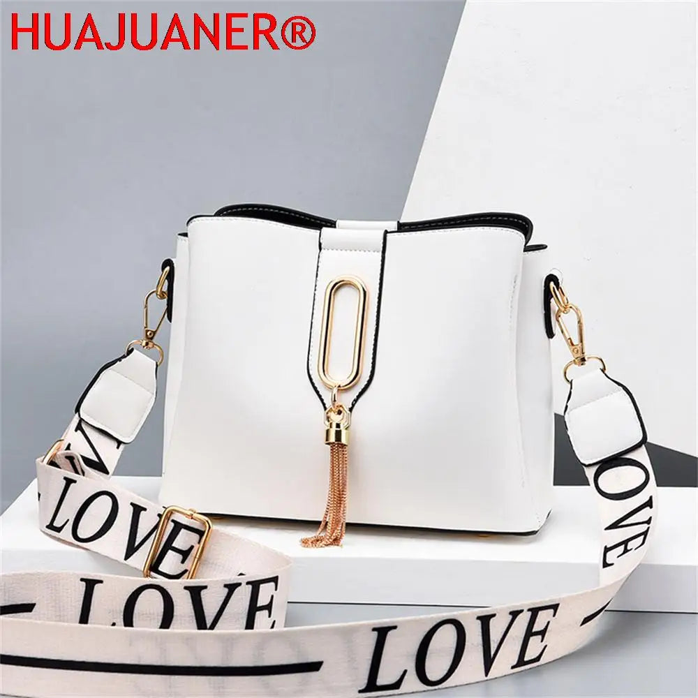 Leather Crossbody Bag for Women Messenger Handbag