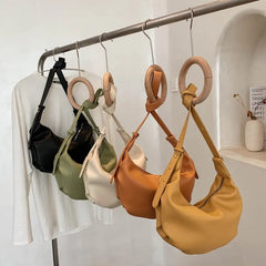 Soft Leather Shoulder Bag Vintage Crossbody Bags Women Bag Casual Sac