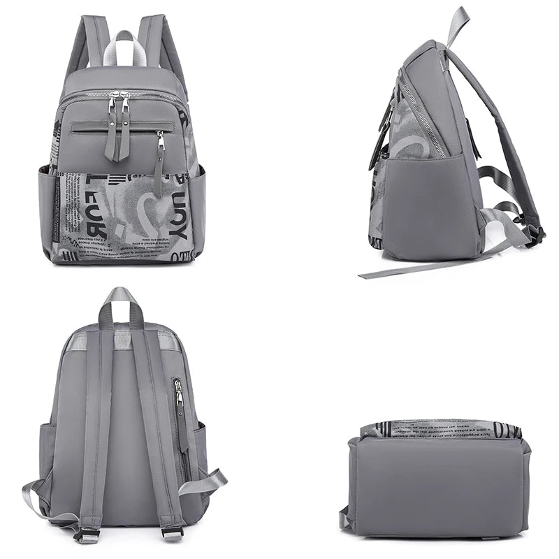 Women's Oxford Cloth Waterproof School Backpack