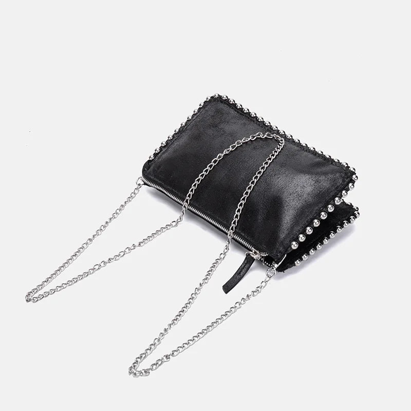 Rivat Shoulder Bag Beading Crossbody Mini Flap Phone Purses Handbags Tote